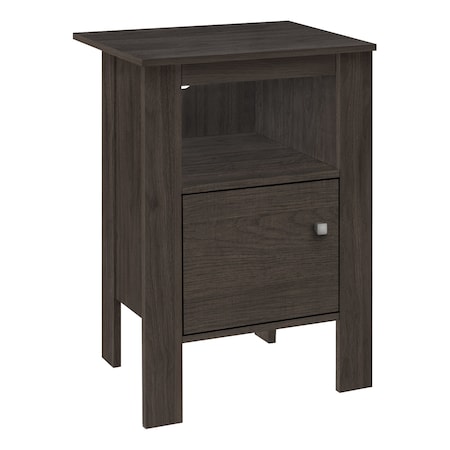 Monarch Specialties Accent Table, Side, End, Nightstand, Lamp, Storage, Living Room, Bedroom, Brown Laminate I 2145